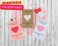 Valentine Cards with plantable seed paper