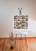 Editable wedding anniversary photo collage, our love story in 25 photos, anniversary gift photo collage, minimalist photo collage - C436