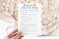 Pass The Prize For Bridal Shower Canva, Bridal Pass the Gift Game, Bridal Shower Activity Game, Pass the Prize, Pass the Gift Poem, Editable
