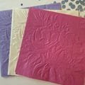 Floral Napkins ~ Embossed Paper Napkin ~ Wedding ~ Anniversary ~ Birthday ~ Bridal Shower ~ Luncheon ~ Beverage ~ Cake