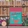 Welcome Valentine's Day Garden Flag Strawberries Pop Art House Banner Decoration for Porch Yard Sign Outdoor Decor