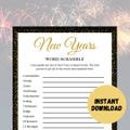 New Years Eve Printable Game, New Years Game, New Years Activity For Everyone, Printable Game for New Year 2025, New Years Party