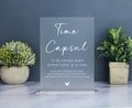 Time Capsule Sign, Time Capsule First Birthday, Time Capsule Baby Shower Sign, Modern Minimalist Birthday Party Sign, Custom Acrylic Sign