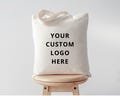 Personalized Logo Tote Bags - Custom Business Bags - Branded Wedding Favor Bags - Custom Drawstring Bags - Business Logo Totes - Event Gift