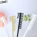 Personalized Drink Stirrers – Custom Wedding Drink Tags, Swizzle Sticks, Cocktail Bar Accessories, Last Name Favors for Events