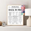 1985 40th Birthday | Back in 1985 | Last Minute Gift | Fun Facts 1985 | 40th Birthday PRINTABLE Poster Sign | For USA, Canada, Australia, UK