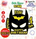 DIGITAL file BATMAN Cake Topper, Custom SUPERHERO Avengers Cake Topper,Avengers Birthday Party,Avengers Birthday dYI Printable, Bat Cartoon