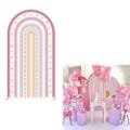 Arch Backdrop Covers Rainbow Pink Bloom Birthday Party Decorations Arch Stand Spandex Cover Groovy Daisy Baby Shower Girls Parties Decors