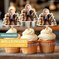 Millionaire Face Cupcake Toppers | Personalized Millionaire Party Decor | Custom Cake Decorations | Digital Download