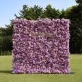 5D Flower Wall Floral Rolling Up Curtain Wall Decor, Artificial Floral Plant Wall for Wedding, Anniversary, Bridal Show & Photo Backdrop.
