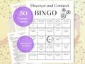 Get To Know You Bingo, Team Building Find Someone Who Game Night, Office Party Jingle and Mingle, Find The Guest Networking Icebreaker