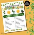 Instant Download Printable - St Patrick's Day, Family Dinner, Family Game, Funny Holiday Game, Who's The Biggest Leprechaun, Office Game