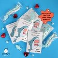 I CHEWS you, Valentine! PRINTED Class Valentine Day Card Classroom School Kids Valentines Personalized DIY Assembled Shark Candy Bracelet