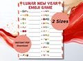 Lunar New Year Emoji Game Printable, Fun Chinese New Year Party Activity, Family Game Idea, Emoji games printable for adults and kids