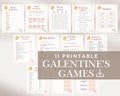 Galentines day games printable, galentine's game night, ladies night games, galentines trivia, happy galentines day, galentine party games