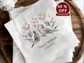 Custom Valentines Day Napkins Cocktail Luncheon, Valentine s Day Decorations, Valentines Day Gifts for Her, Romantic Gifts, Couple Gifts