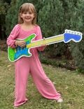 Fun! T-Swift Color DIY Guitar Activity for Kids. T-Swift Birthday Themed Coloring Activity, Craft Party Favor - ELECTRIC Guitar Version