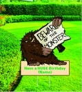 Funny Monster Birthday Yard Sign, Happy Birthday signs, Birthday Celebration, Full Color Printed signs,