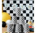 6 Checkered Flag Paper Cups, Racing car Cups, Two Fast Birthday, Fast One BIrthday, Truck Party