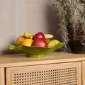 Large green serving Fruit bowl, Unique Artisan Plate, Handmade ceramics Organic Serving bowl Cheese plate, Display Bowl, Big ceramic bowl