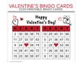 1000 Printable Valentine’s Day Bingo Cards with Calling Cards & Bingo Tracker
