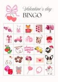 Valentine's Day Bingo, Downloadable Card Game, Hand Design, 20 different bingo cards, classroom game, valentines day party, work game