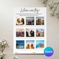 Where Were They Bridal Shower Games, Wedding Shower Games, Bridal Shower Game Template, Engagement Party Games, Couples Shower Games