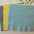 Zinnia Napkin ~ Embossed Paper Napkin ~ Wedding ~ Anniversary ~ Birthday ~ Shower ~ Zinnias ~ Flower ~ Garden Party ~ Beverage ~ Luncheon