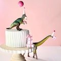 Girls T rex Dinosaur Cake Topper / Brachiosaurus Dinosaur Birthday Decorations /Centerpiece Table Decoration