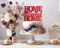 Home Sweet Home Cake Topper, Glitter Card Housewarming Topper, Property Celebrations, New House Party Decorations, Over 30 Colour Choices