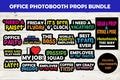 Instant download Office Party Photobooth Props Printables, Fun Team Activity