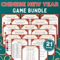 Chinese New Year Games Bundle, Chinese New Year Games for Families & Adults, 2024 Year of the Dragon, Lunar New Year Party, Chinese New Year