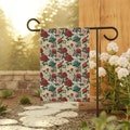 Garden Banner, Love Letters and Roses Yard Flag for House, Floral Outdoor Decor, Valentine's Day Gift, Romantic Home Garden Art