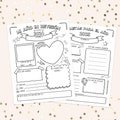 2025 New Years Goals Activity Pages for Kids In Spanish, Year In Review Journal, Printable Coloring New Years Eve Activity