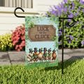 Luck of the Cluck St. Patrick’s Day Chicken Yard Flag, Feeling Clucky St Patty’s Day Sign, Garden Decoration, House Flag
