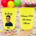 Set of 5 to 50Pcs Custom Photo Party Cup, Personalized Party Cups, Custom Birthday Party Cups, Bachelorette Party Cups, Photo Print on Cups