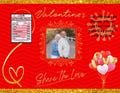 Valentine's Day Chip Bag Template, Valentine's Day Favor Bag, Printable Digital Bag, Chip Bag Wrapper, Party Favor Template, Cute Valentine