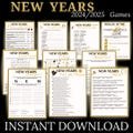 New Years Games Printable New Year's Eve Game Bundle New Year Party Games Family New Years Party Holiday