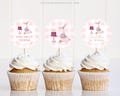 Editable Pink Goose Cake Topper, Goose Baby Shower Cupcake Toppers, for Goose Girl Baby Shower Decorations GOSBD001
