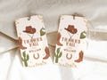 Cowboy Birthday Tags, Wild West Favor Tags, Boy Birthday Thank You Tag Template, Thanks Y'all Party Tag Printable, Rodeo Birthday Decor B812