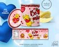 Winnie The Pooh Valentine's Day Pringles Chip Can Label, Can size 1.3oz, Disney Valentin's Day Class Party Treats, Disney Pringles, 3V