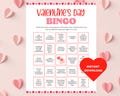 Valentine's Day Bingo Game, Galentines Bingo Game, Valentine Girls Night Bingo Game, Ladies Night Bingo Game, Valentine's Party Game