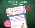 Valentines Class Gift, Last Minute Valentine Gift, Dinosaur Valentine Card, Printable Kindergarten Valentine