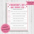 INSTANT DOWNLOAD Valentine's Bible Friendly Feud Game Printable - Church Valentine's Day Party Game - Valentine's Day Bible Friendly Feud