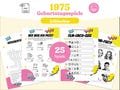 50. Geburtstag Partyspiele - 25 personalisierbare Spiele zum Jahr 1975 - digitales PDF zum ausdrucken