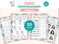 60. Geburtstag Partyspiele - 25 personalisierbare Spiele zum Jahr 1965 - digitales PDF zum ausdrucken