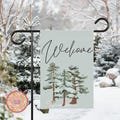 Winter Welcome Garden Flag Front Yard Flag for Porch Display Cute Christmas Outdoor Decorations