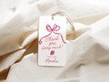 Berry Birthday Party Tags, Strawberry Birthday Party Favor Tag Template, Printable Bow Tag Template, Berry First Birthday Decor B815