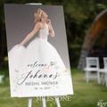 Custom Bridal Shower Signage With Bride To Be Photo, Bridal Shower Welcome Sign With Photo, Modern Signage For Bridal Shower Decor