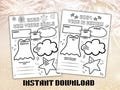 New Years Goals Digital Download, 2025 New Years Printable Year in Review Vision Board Instant Download School Printable Coloring Goal Chart